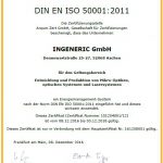 Zertifikat ISO 50001:2011