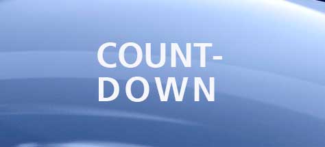 Countdown Schriftzug