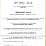 Certificate ISO 50001:2018